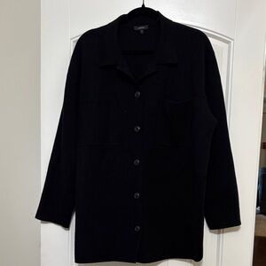 Quince Black Button-Up Shirt Jac